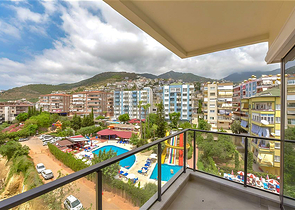 Voll ausgestattete 1+1-Wohnung in der Nähe von Kleopatra Beach