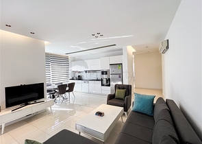 Wohnung 2+1 im Viertel Oba, 100 Meter vom Meer entfernt