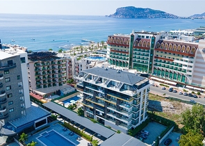 Wohnung 2+1 im Viertel Oba, 100 Meter vom Meer entfernt