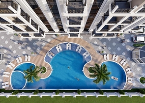 1+1 Wohnung im Stadtteil Avsallar zu einem attraktiven Preis 