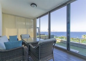 Möblierte 2+1-Wohnung mit Meerblick im Stadtteil Kargicak