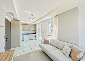 Zweizimmerwohnung 200 m vom Meer entfernt im Stadtteil Mahmutlar