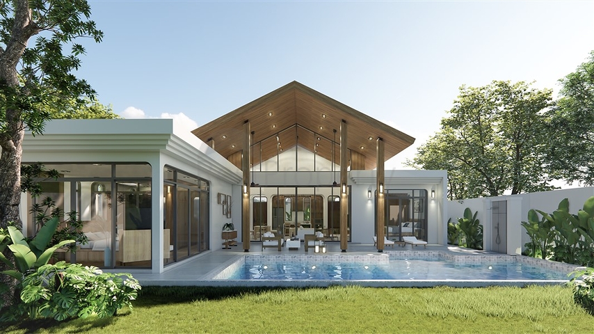 Ein neuer Komplex von Villen auf Bang Tao 