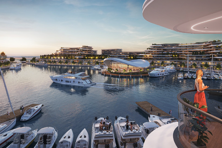 Luxuswohnungen am Meer auf der Insel Sinia