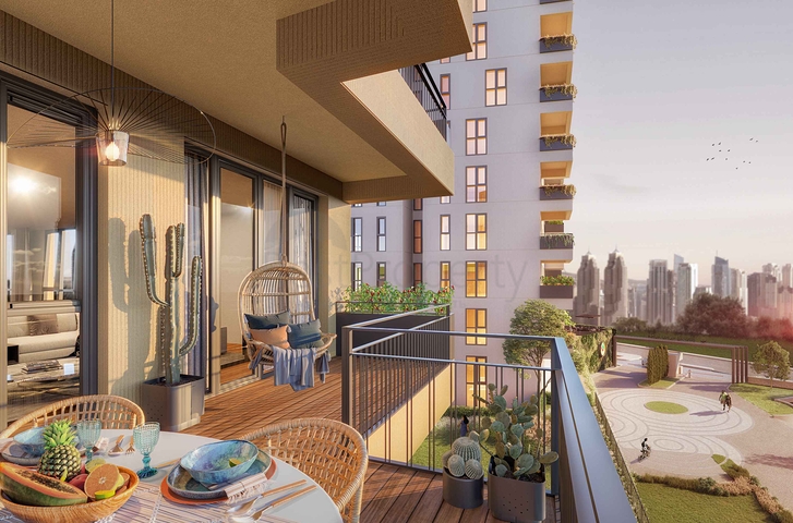 Eine groß angelegte Wohnanlage in einer vielversprechenden Gegend von Istanbul in der Nähe einer funktionierenden U-Bahn-Station