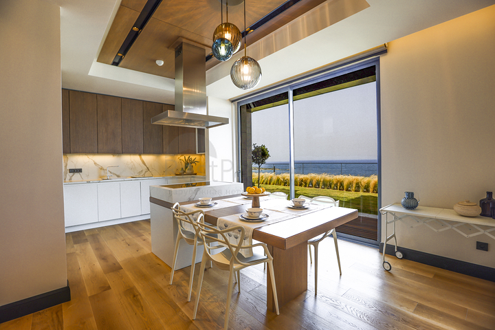 Residenzen und Villen mit Meerblick im Stadtteil Gümüslük