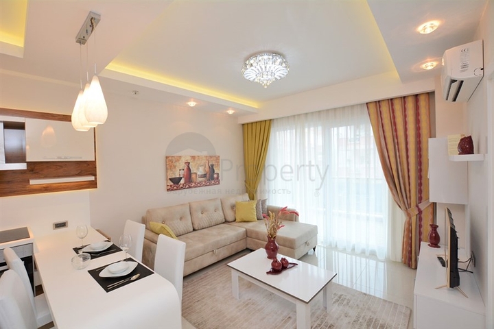 Zweizimmerwohnung 200 Meter vom Meer entfernt in Mahmutlar