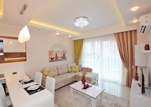 Zweizimmerwohnung 200 Meter vom Meer entfernt in Mahmutlar