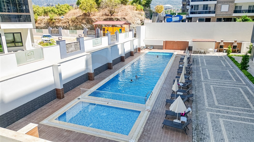 Zweizimmerwohnung 600 m vom Meer entfernt im Zentrum von Alanya