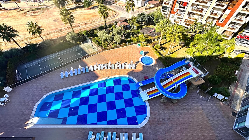 2+1-Wohnung in einem Komplex mit Hotelinfrastruktur im Stadtteil Avsallar