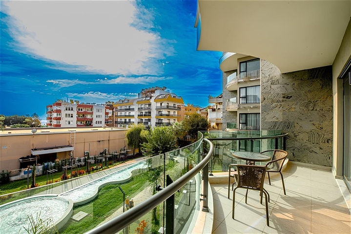 1+1 Wohnung im Zentrum von Alanya in einem der besten Komplexe nur für längere Zeit