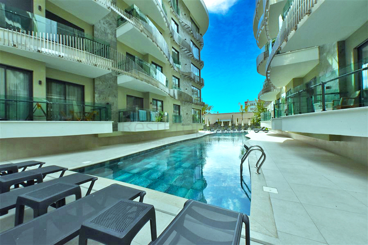 1+1 Wohnung im Zentrum von Alanya in einem der besten Komplexe nur für längere Zeit