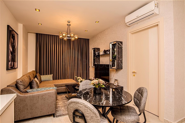 1+1 Wohnung im Zentrum von Alanya in einem der besten Komplexe nur für längere Zeit