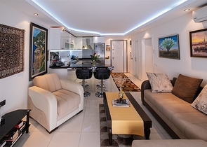 1+1 Apartment in der Nähe von Kleopatra Beach