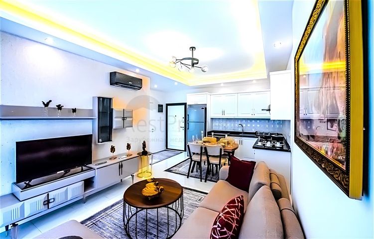 Neue 1+1 Wohnung im Stadtteil Mahmutlar