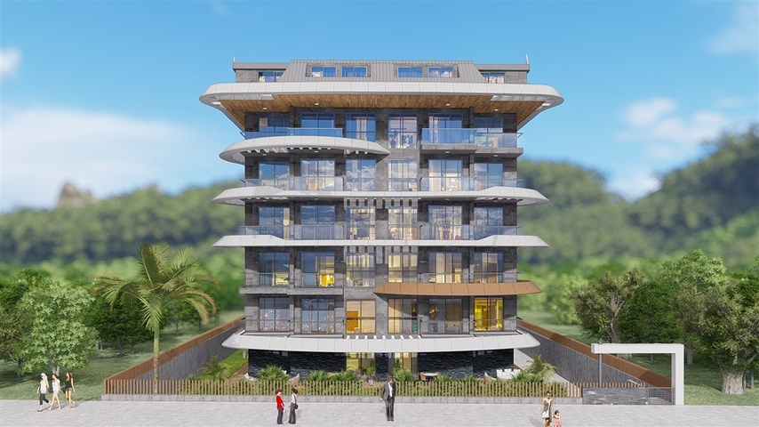 Wohnanlage am Meer in Kestel: Komfort, Natur und gut ausgebaute Infrastruktur in einem Schritt vom Meer entfernt