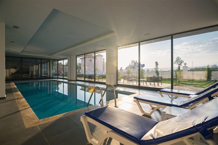 1+1 Wohnung in einem modernen Komplex im Stadtteil Mahmutlar