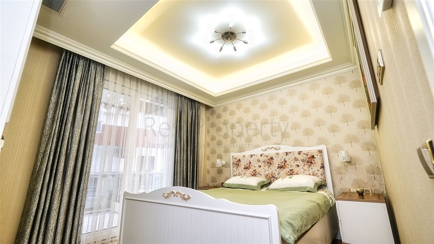 Wohnung 2+1 in einem Hotelplankomplex, 5 Minuten vom Meer entfernt