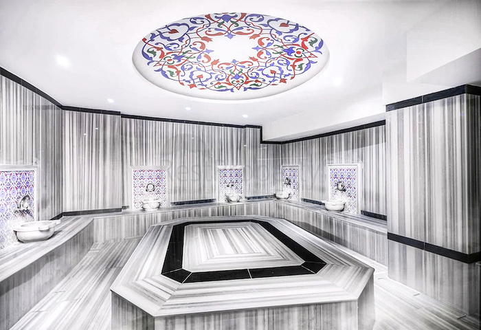 Wohnung 2+1 in einem Hotelplankomplex, 5 Minuten vom Meer entfernt