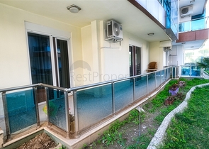 Wohnung 2+1 in einem Hotelplankomplex, 5 Minuten vom Meer entfernt