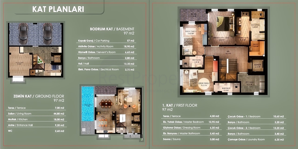 Neues Investitionsprojekt,Villen im Konyaaltyviertel