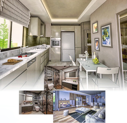 Neuer Komplex mit 3+1-Wohnungen im Stadtteil Doshemealta  