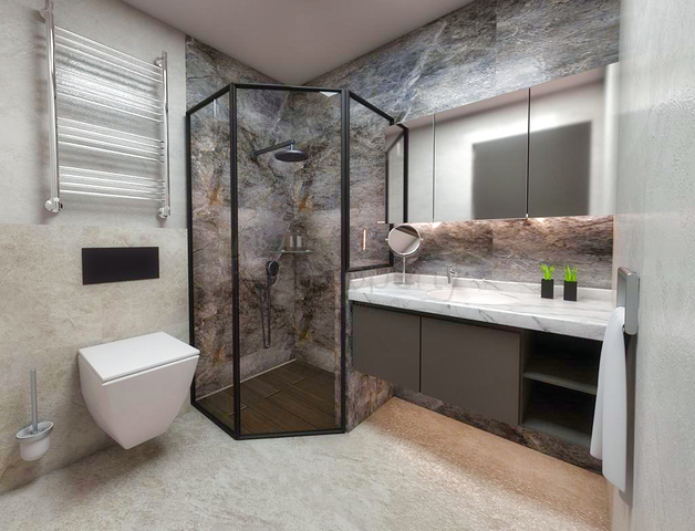 Neuer Komplex mit 3+1-Wohnungen im Stadtteil Doshemealta  