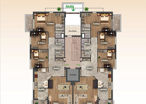 Neuer Komplex mit 3+1-Wohnungen im Stadtteil Doshemealta  