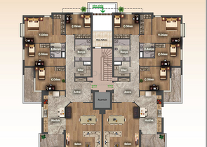 Neuer Komplex mit 3+1-Wohnungen im Stadtteil Doshemealta  