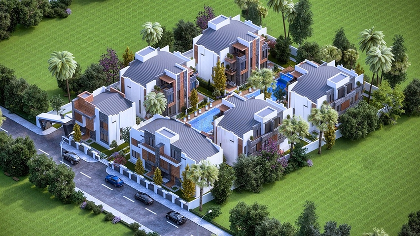 Ein einzigartiges Projekt von Villen in der Nachbarschaft von Mollayusuf - Antalya