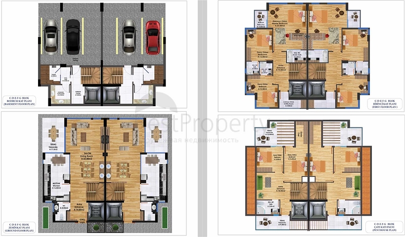 Ein einzigartiges Projekt von Villen in der Nachbarschaft von Mollayusuf - Antalya