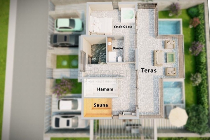 Villa 5+1 in Kalkan - Fethiye