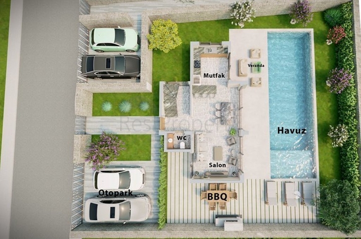 Villa 5+1 in Kalkan - Fethiye