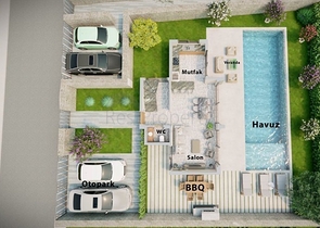 Villa 5+1 in Kalkan - Fethiye