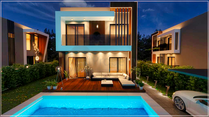 Villen in der Nachbarschaft von Chamyuva , Kemer - Antalya .