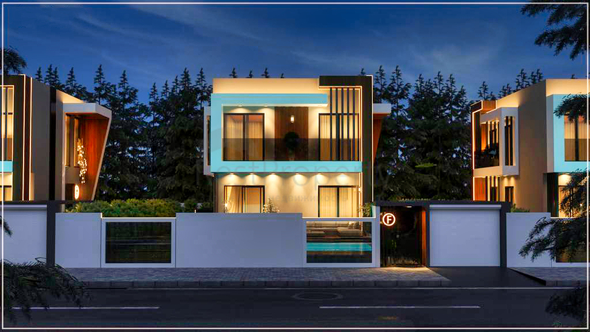 Villen in der Nachbarschaft von Chamyuva , Kemer - Antalya .