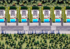 Villen in der Nachbarschaft von Chamyuva , Kemer - Antalya .