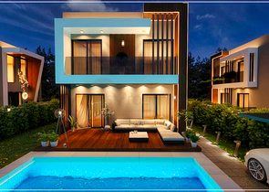 Villen in der Nachbarschaft von Chamyuva , Kemer - Antalya .