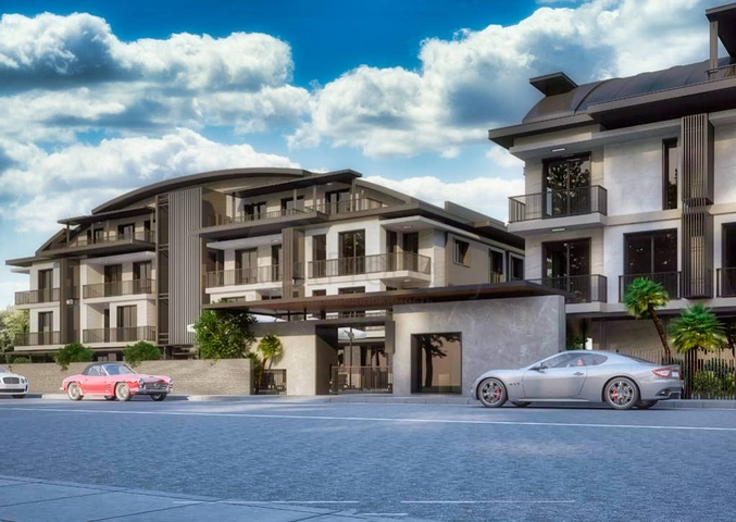 Wohnungen 1+1,2+1 in der gemütlichen Anlage des Bezirks Lara - Antalya