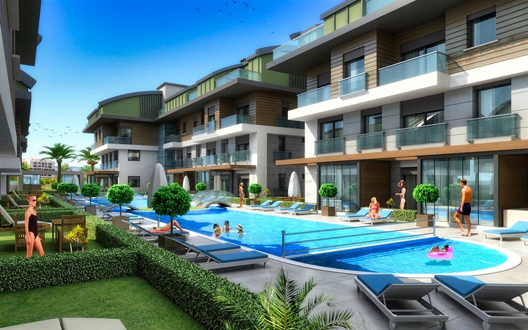 Neue Wohnanlage mit reicher Infrastruktur im Bezirk Lara