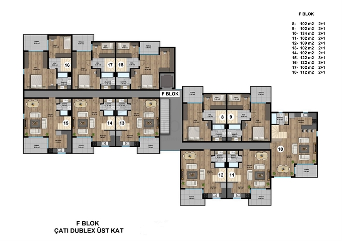 Neue Wohnanlage mit reicher Infrastruktur im Bezirk Lara