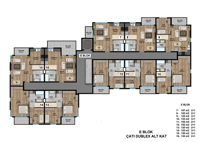 Neue Wohnanlage mit reicher Infrastruktur im Bezirk Lara