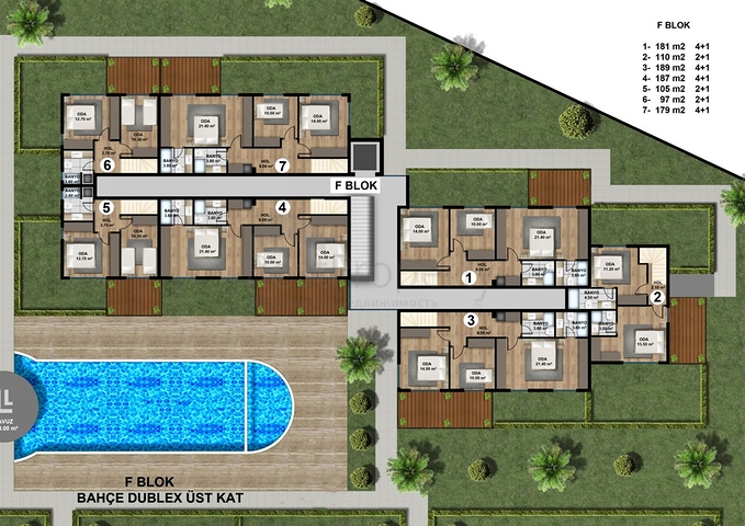 Neue Wohnanlage mit reicher Infrastruktur im Bezirk Lara
