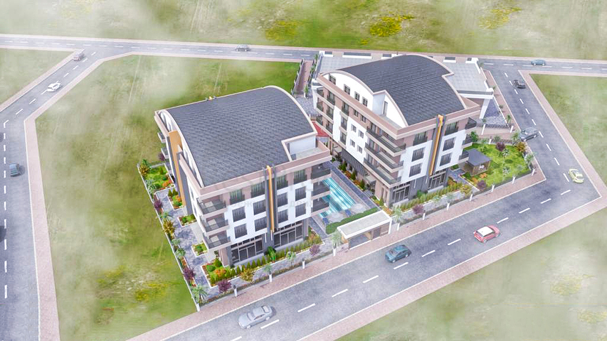 3+1-Apartments im Stadtteil Kepez - Antalya 