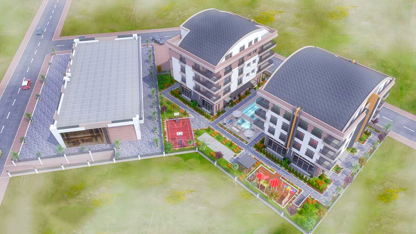 3+1-Apartments im Stadtteil Kepez - Antalya 