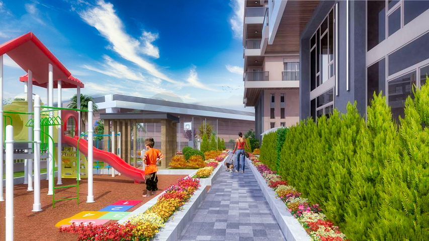 3+1-Apartments im Stadtteil Kepez - Antalya 