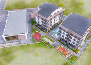 3+1-Apartments im Stadtteil Kepez - Antalya 