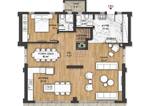 Villen im 5+1-Komplex in Lara - Antalya 