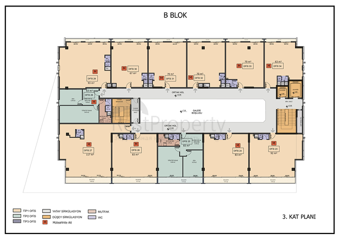 Bürofläche im Zentrum von Antalya  Bürofläche im Zentrum von Antalya