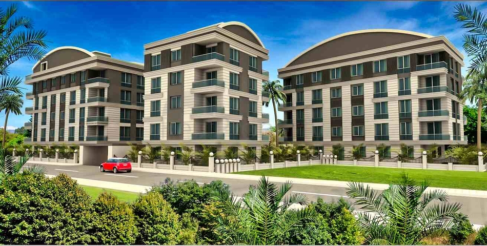 2+1 und 3+1 Wohnungen in der Wohngegend Gebizli - Antalya 